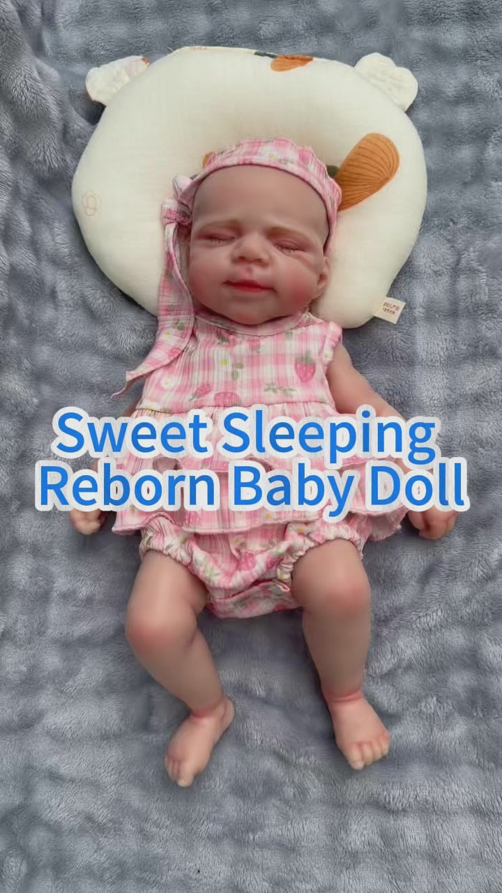 Muñeca Reborn de silicona de 18 pulgadas, juguete divertido de rol para niños pequeños y compañero para aliviar el estrés para adultos coleccionistas de muñecas, opción de regalo premium para cumpleaños y días festivos