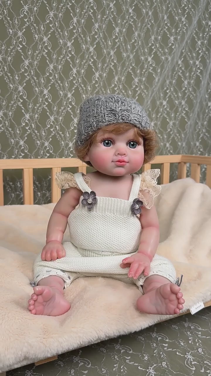 Muñeca bebé Reborn realista de 20 pulgadas - Recién nacido de 50 cm de cuerpo completo de vinilo suave con pintura artesanal y cabello injertado