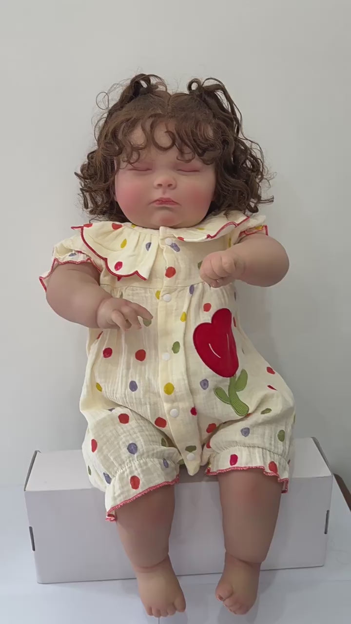 Muñeca regordeta de 24 pulgadas con cuerpo de tela, juguete creativo de vestir como regalo para niños y adultos amantes de las muñecas en días festivos