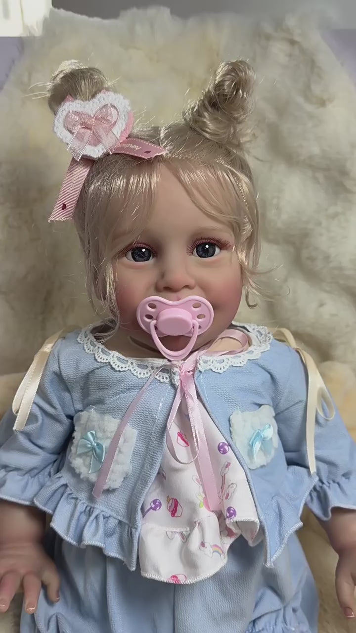 Muñeca estilo reborn de 24 pulgadas con cuerpo de tela, un recuerdo especial para cumpleaños y próximas temporadas festivas