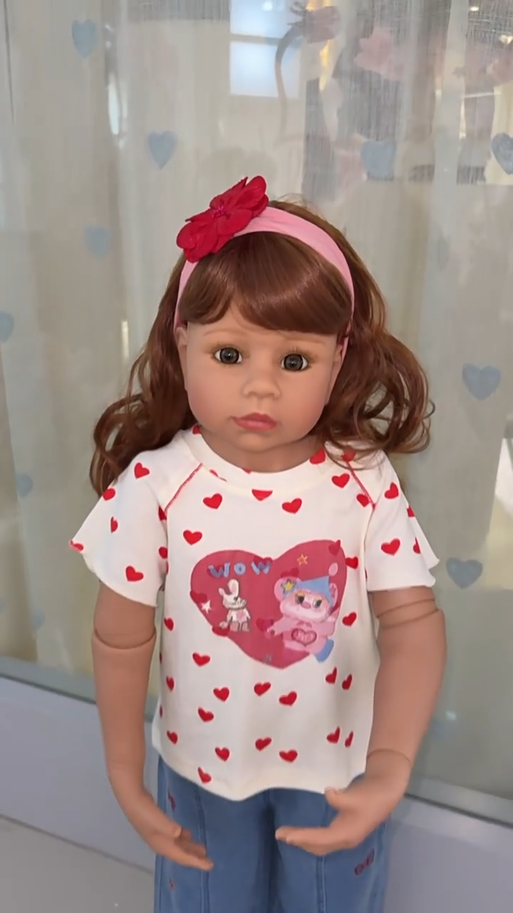 Muñeca para niña de 4-6 años de 100 cm, muñeca de alta simulación, muñeca articulada BJD